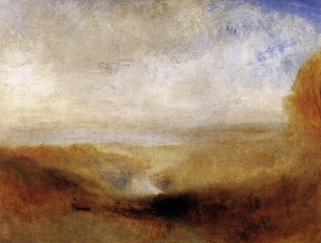 Paesaggio con un fiume e una baia sullo sfondo, 1835 - Louvre, Parigi